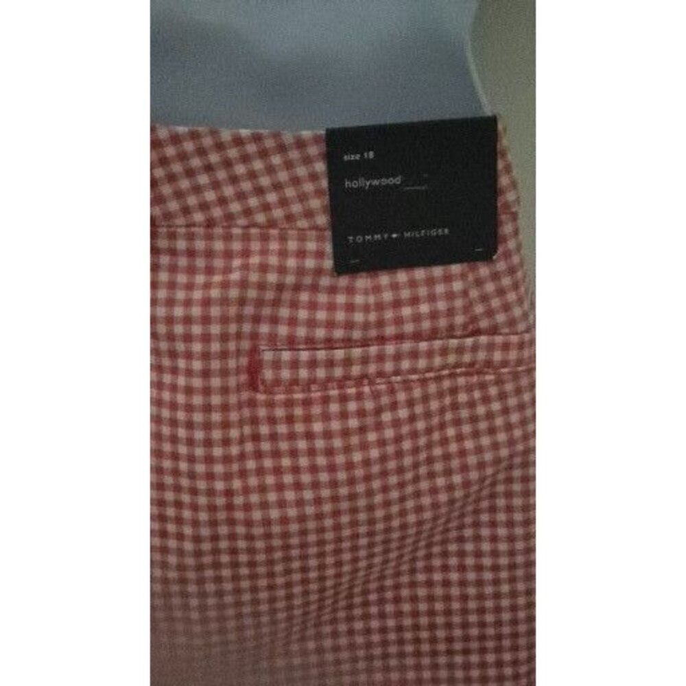 Tommy Hilfiger 5" Hollywood Shorts gingham multicolor Women’s Size 18 - Picture 4 of 9